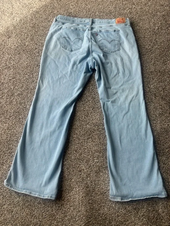 Levi’s 725 High Rise Bootcut Jeans Light Wash Plus Size 20W - Picture 6 of 8